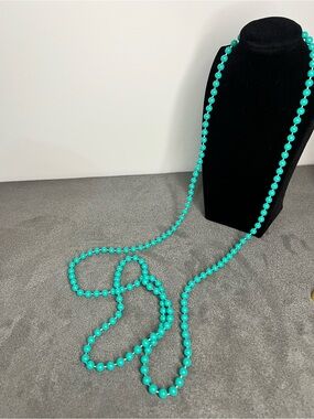 Three-Strand Turquoise Bead Necklace